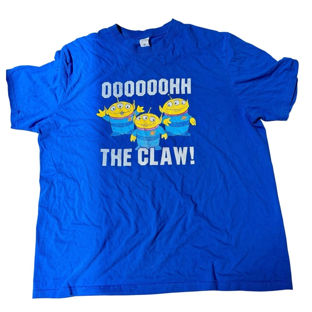 Disney Pixar Toy Story Aliens Oooooohh The Claw Blue T-Shirt XL